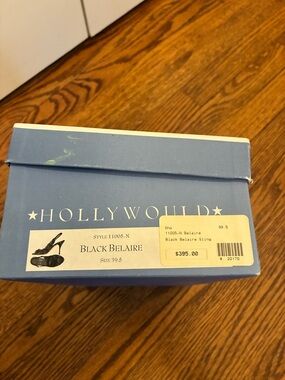 Hollywould Black Belaire Sling Heels